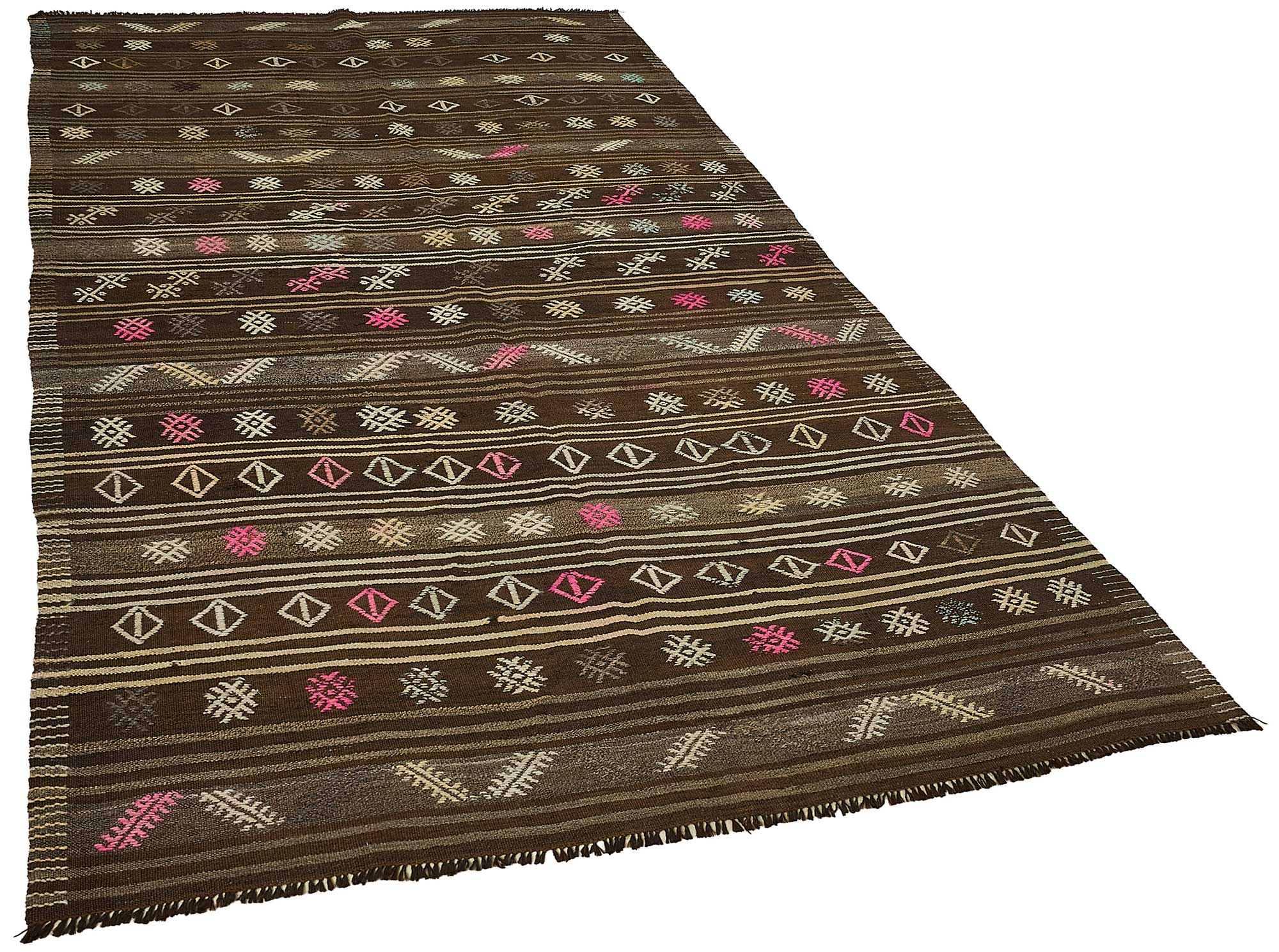 6x10 Vintage Turkish Goat Hair Kilim Rug - 51260