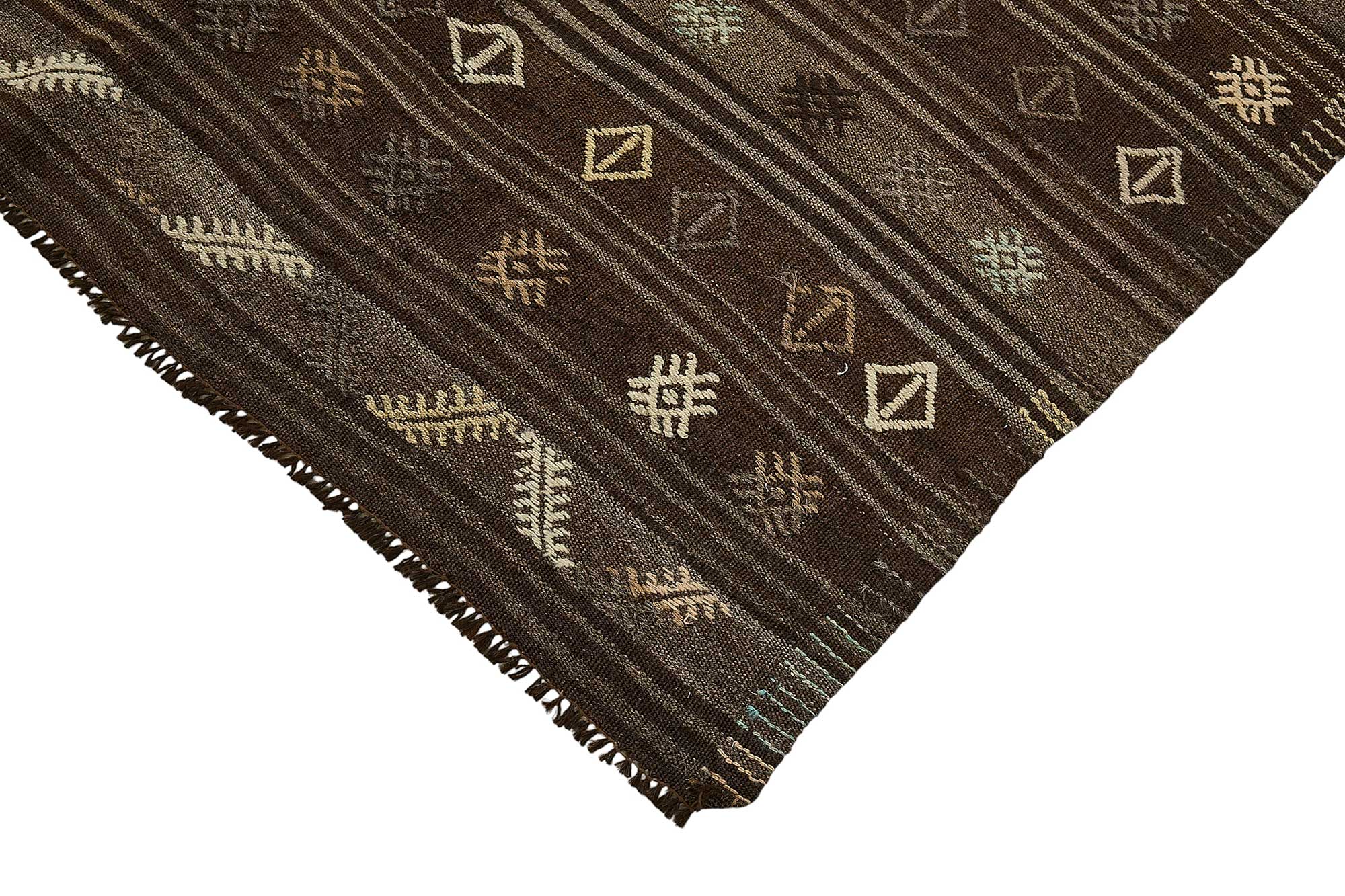 6x10 Vintage Turkish Goat Hair Kilim Rug - 51260
