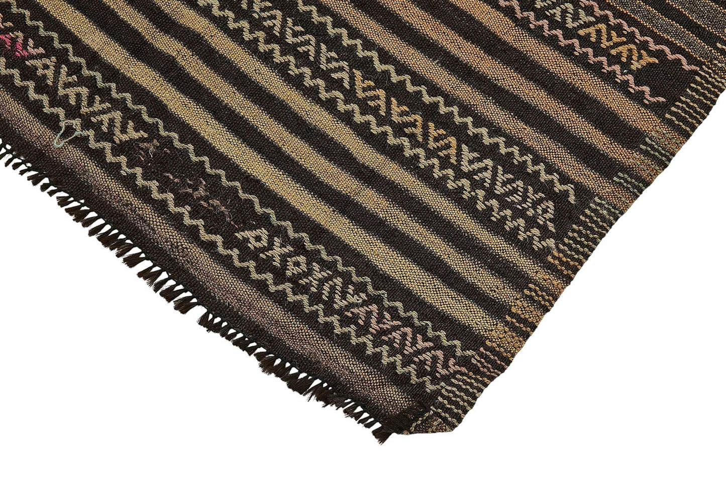 5x9 Vintage Turkish Goat Hair Kilim Rug - 51262