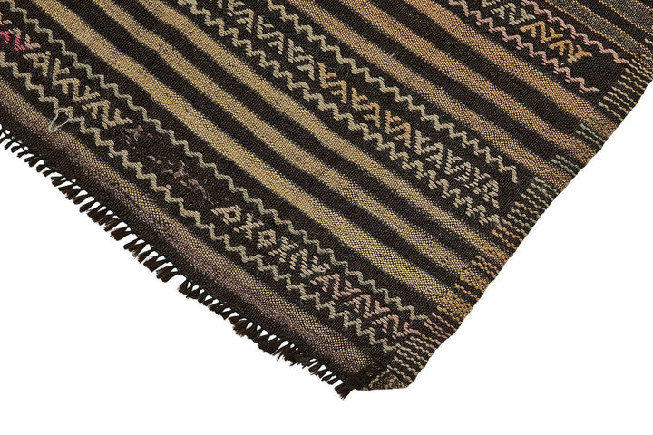 5x9 Vintage Turkish Goat Hair Kilim Rug - 51262