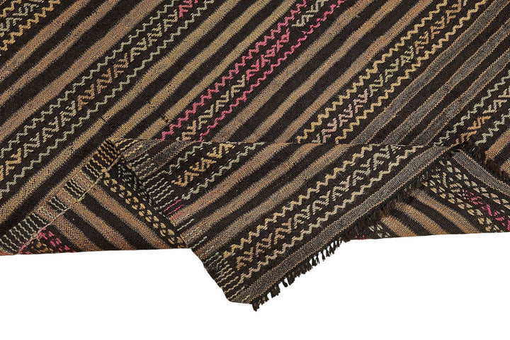 5x9 Vintage Turkish Goat Hair Kilim Rug - 51262