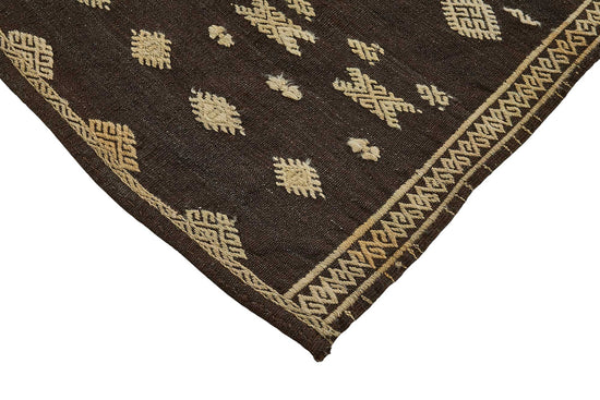 6x8 Vintage Turkish Goat Hair Kilim Rug - 51263