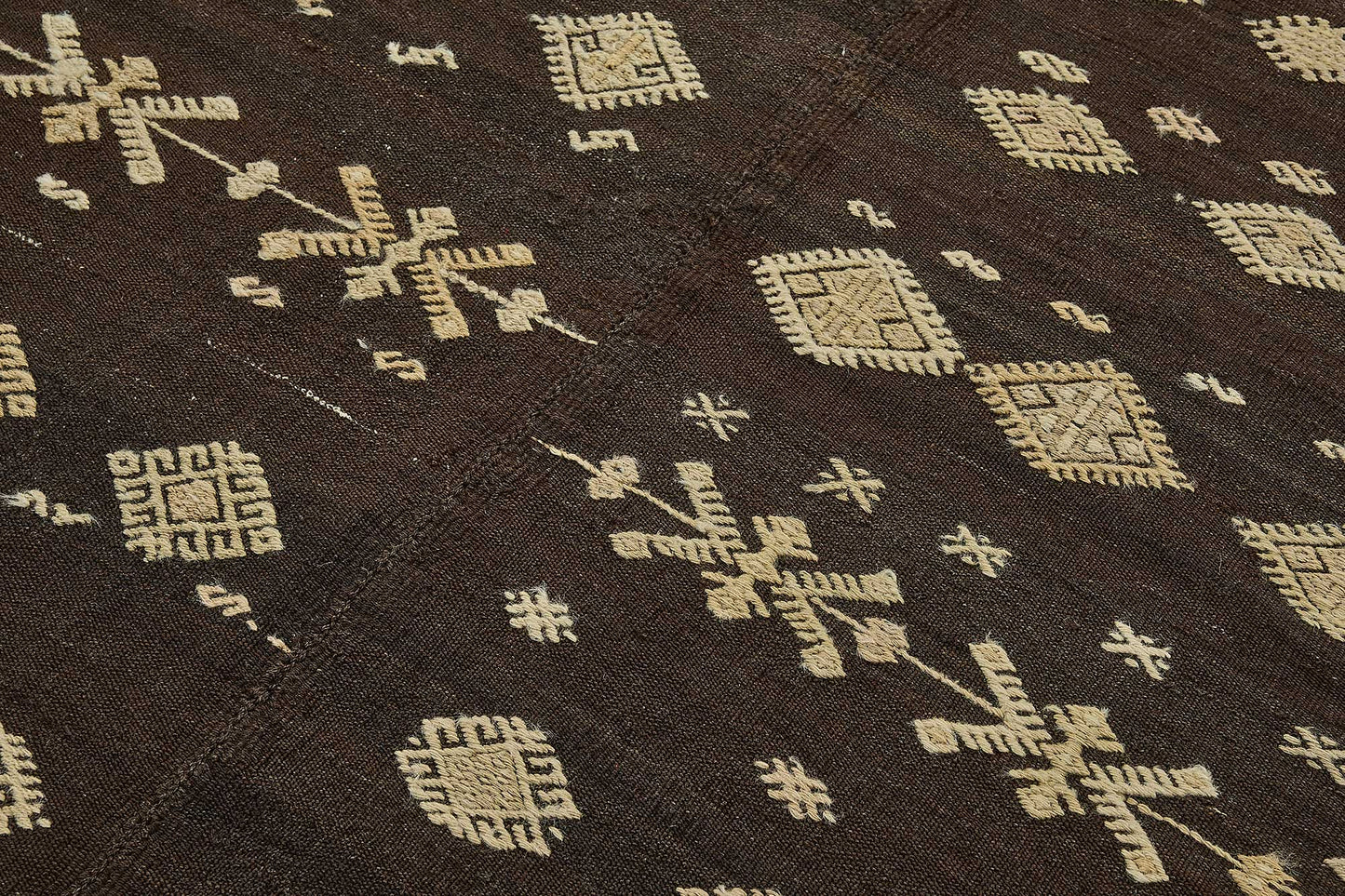 6x8 Vintage Turkish Goat Hair Kilim Rug - 51263