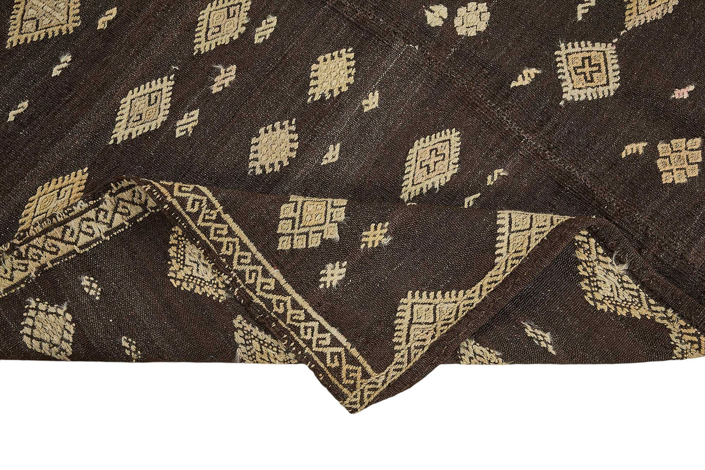 6x8 Vintage Turkish Goat Hair Kilim Rug - 51263
