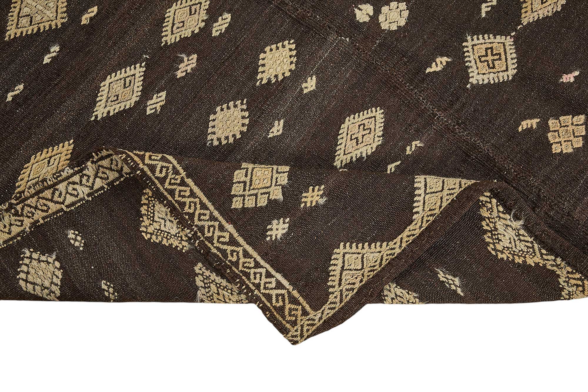 6x8 Vintage Turkish Goat Hair Kilim Rug - 51263