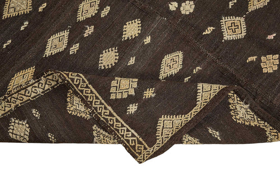 6x8 Vintage Turkish Goat Hair Kilim Rug - 51263