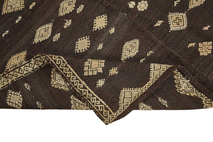 6x8 Vintage Turkish Goat Hair Kilim Rug - 51263