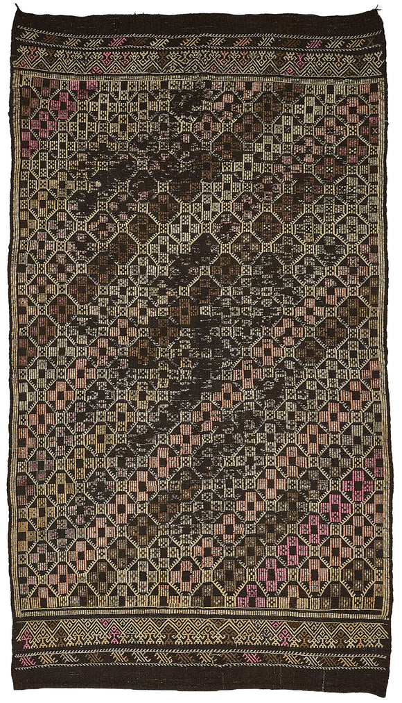 6x10 Vintage Turkish Goat Hair Kilim Rug - 51264