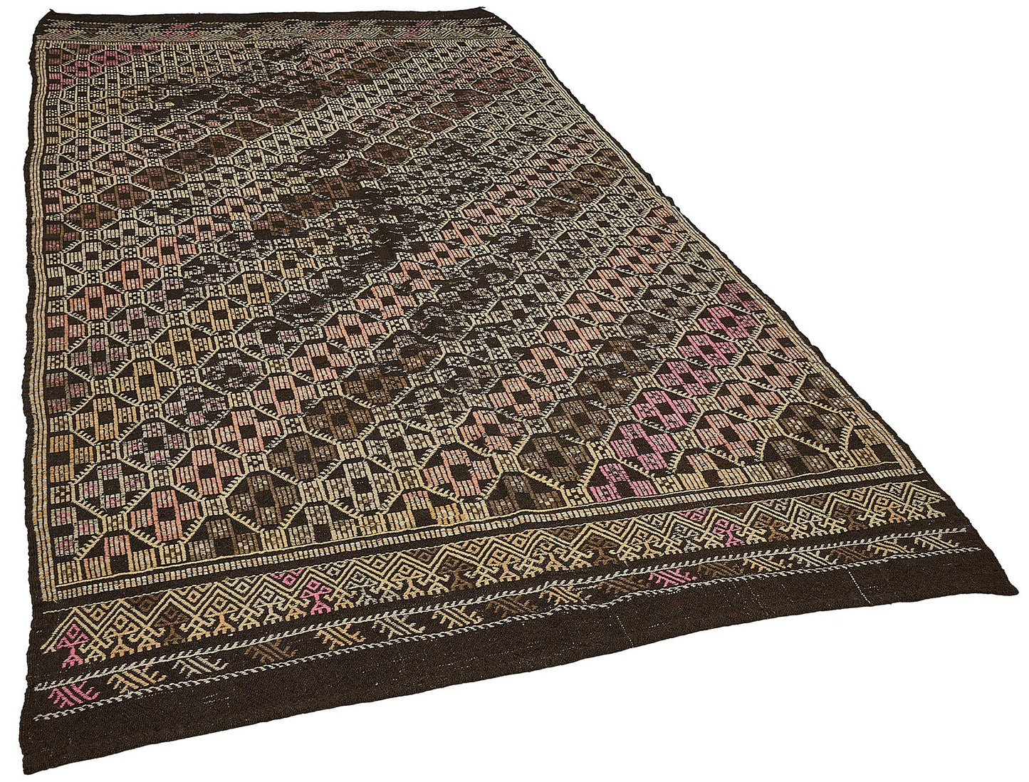 6x10 Vintage Turkish Goat Hair Kilim Rug - 51264