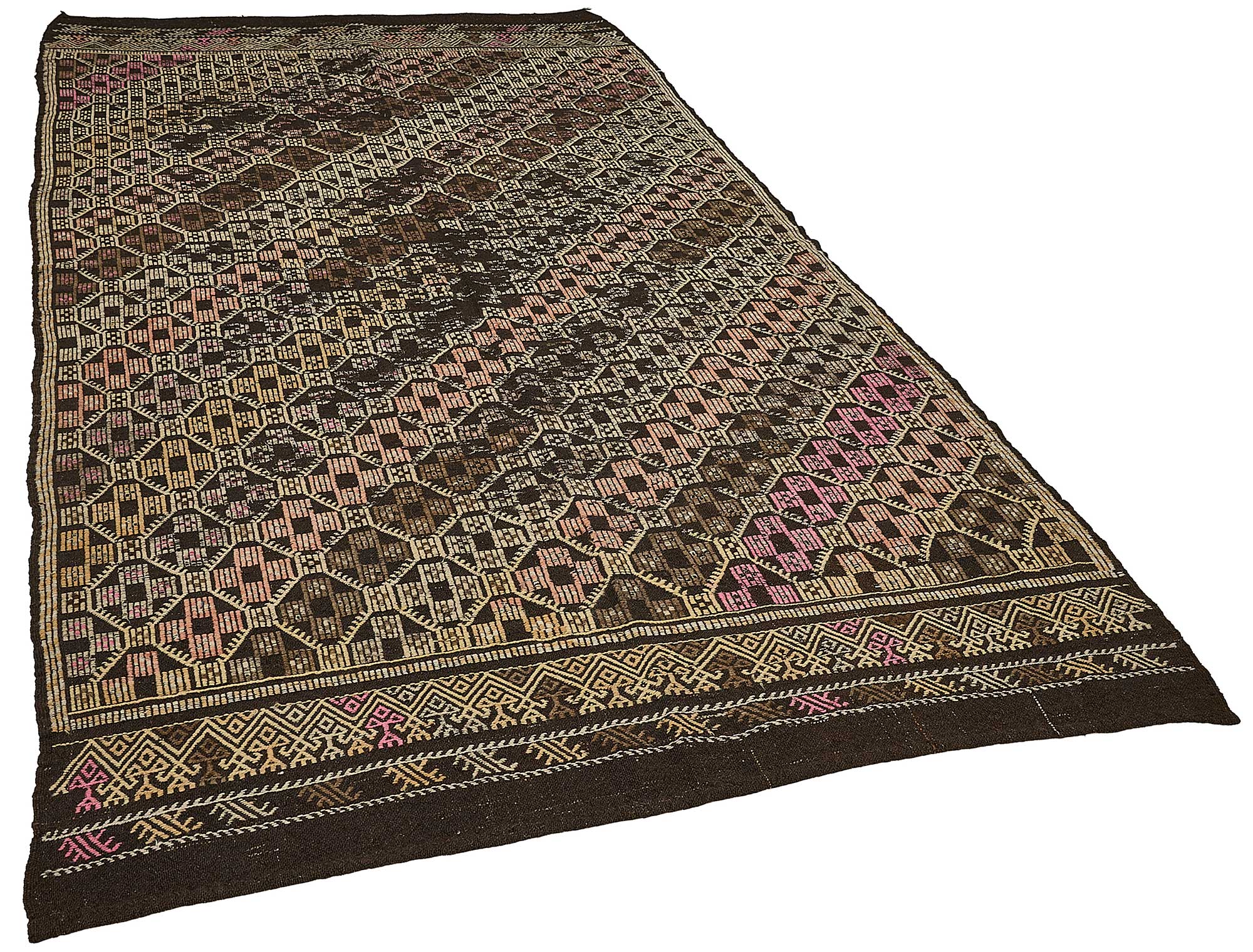 6x10 Vintage Turkish Goat Hair Kilim Rug - 51264