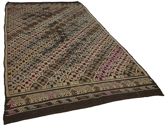 6x10 Vintage Turkish Goat Hair Kilim Rug - 51264