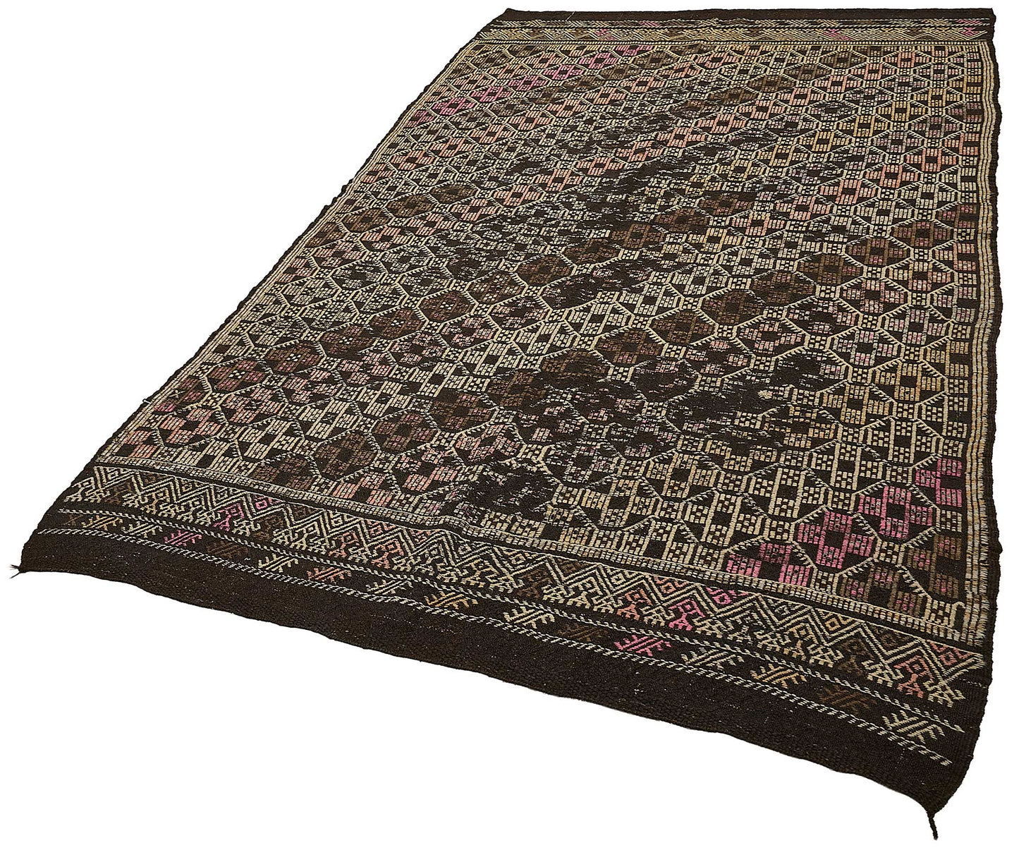 6x10 Vintage Turkish Goat Hair Kilim Rug - 51264