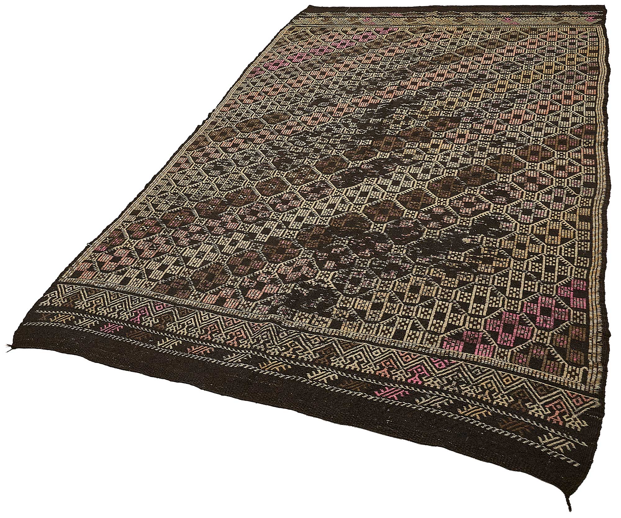 6x10 Vintage Turkish Goat Hair Kilim Rug - 51264