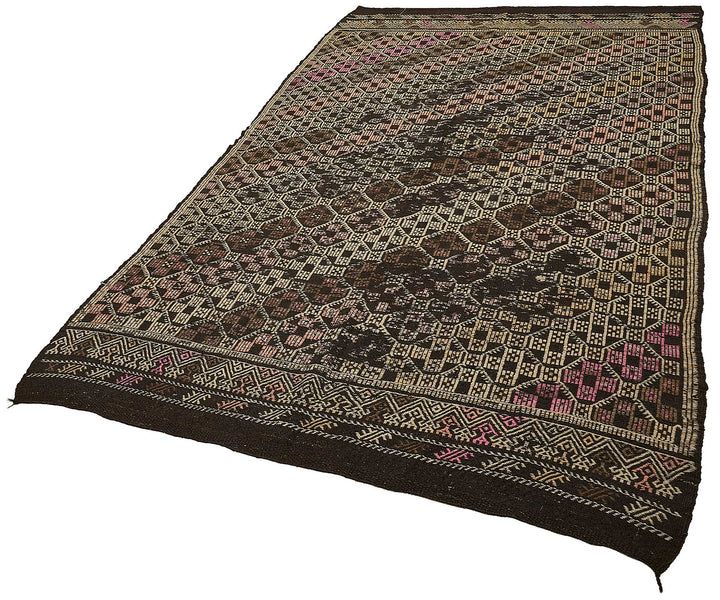 6x10 Vintage Turkish Goat Hair Kilim Rug - 51264
