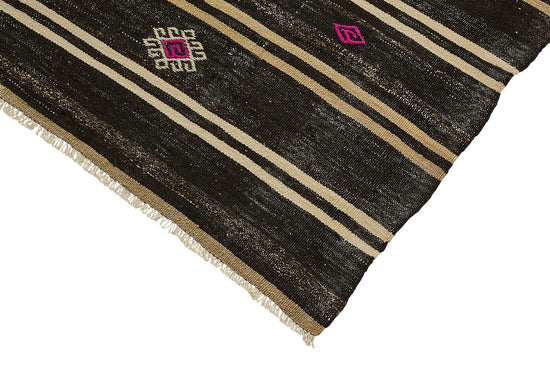 7x11 Vintage Turkish Goat Hair Kilim Rug - 51265