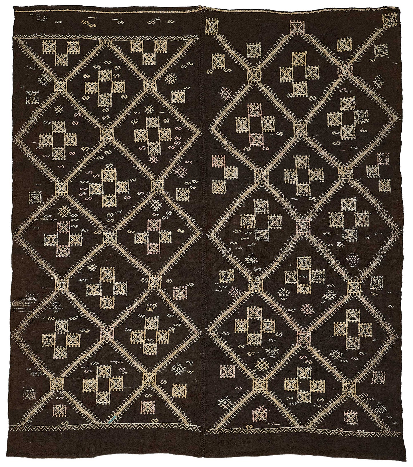 6x7 Vintage Turkish Goat Hair Kilim Rug - 51266