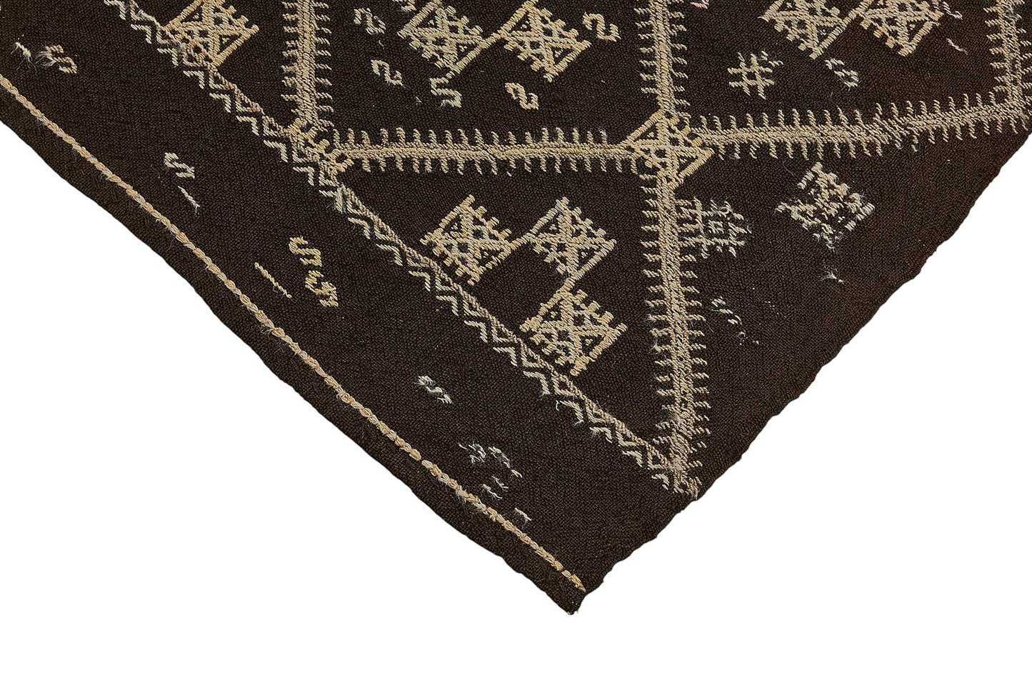 6x7 Vintage Turkish Goat Hair Kilim Rug - 51266