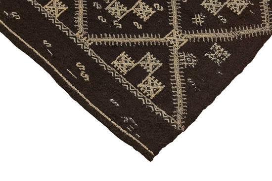 6x7 Vintage Turkish Goat Hair Kilim Rug - 51266