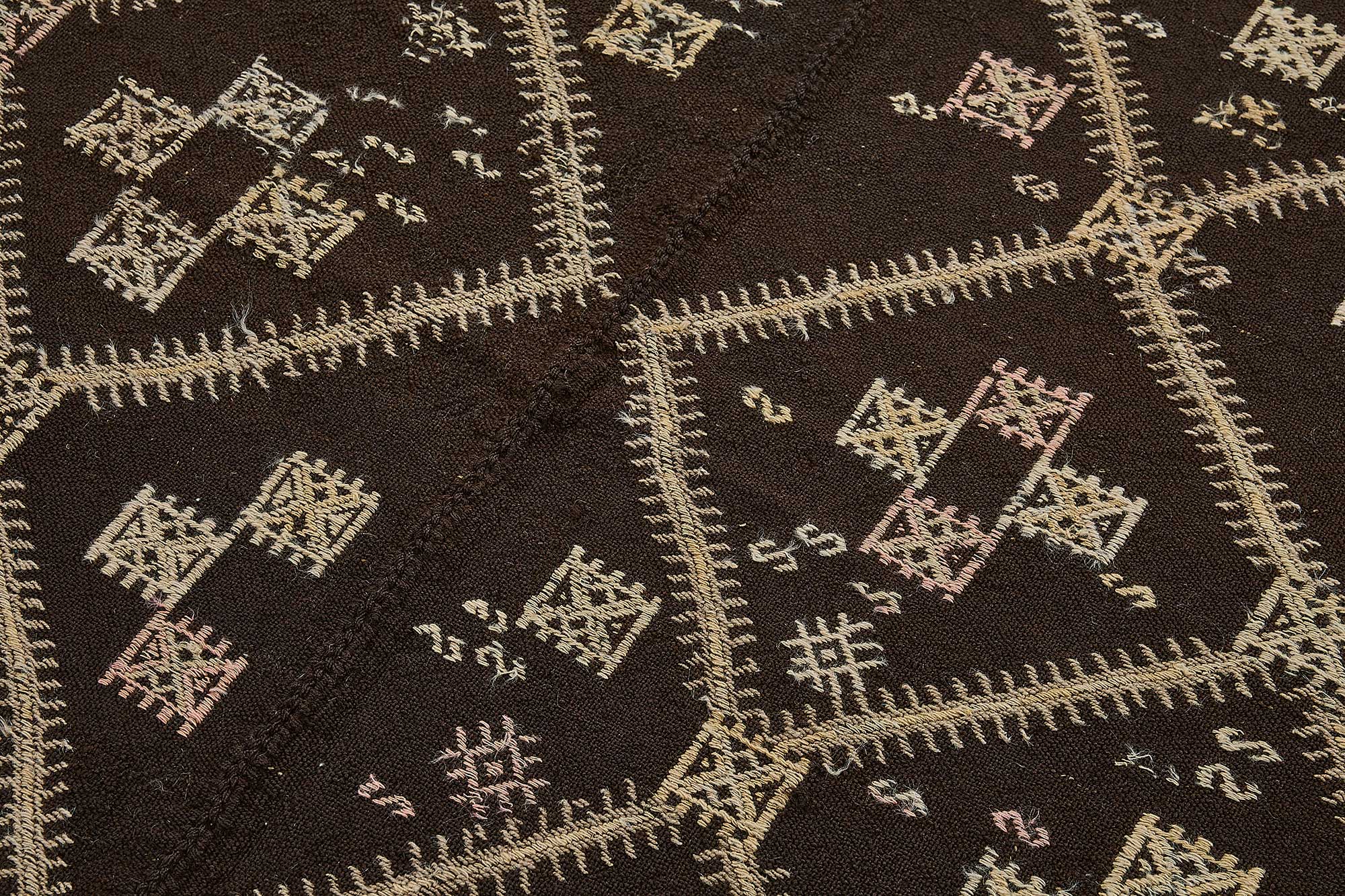 6x7 Vintage Turkish Goat Hair Kilim Rug - 51266