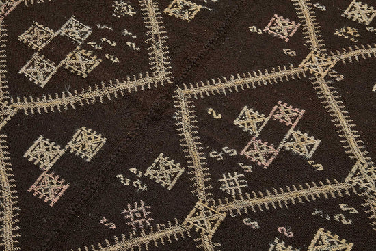 6x7 Vintage Turkish Goat Hair Kilim Rug - 51266