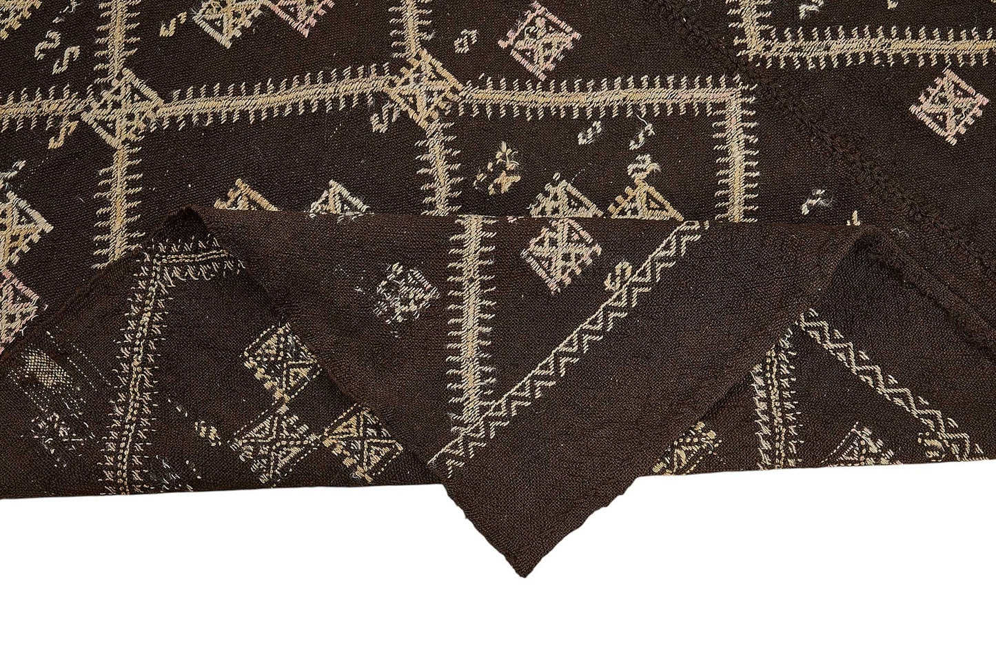 6x7 Vintage Turkish Goat Hair Kilim Rug - 51266