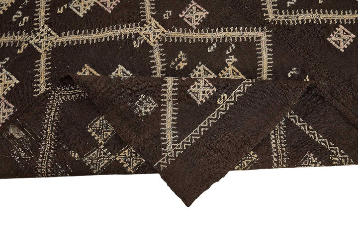 6x7 Vintage Turkish Goat Hair Kilim Rug - 51266