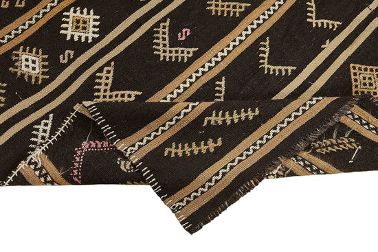 6x11 Vintage Turkish Goat Hair Kilim Rug - 51267