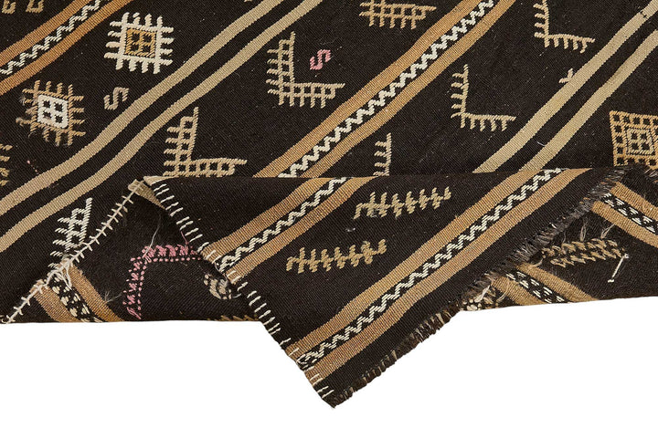 6x11 Vintage Turkish Goat Hair Kilim Rug - 51267