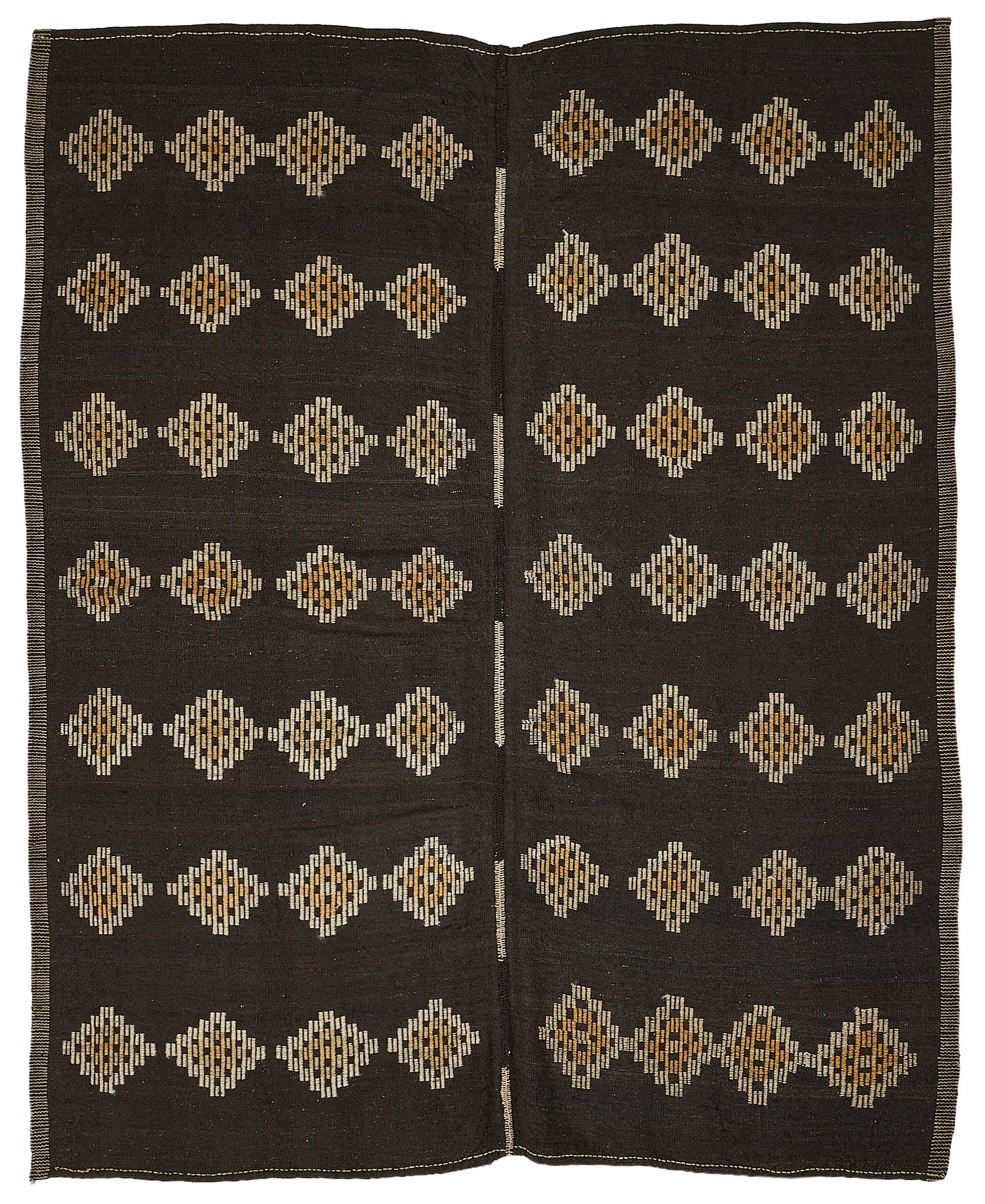 8x10 Vintage Turkish Goat Hair Kilim Rug - 51268