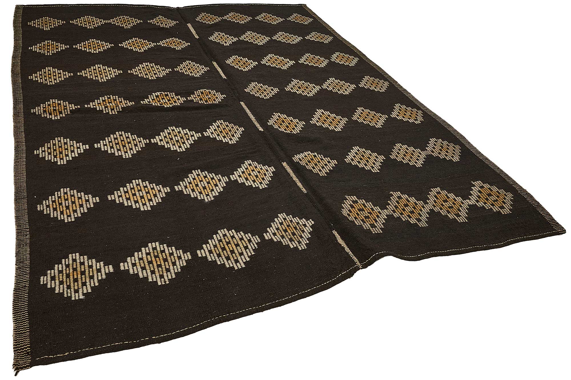 8x10 Vintage Turkish Goat Hair Kilim Rug - 51268