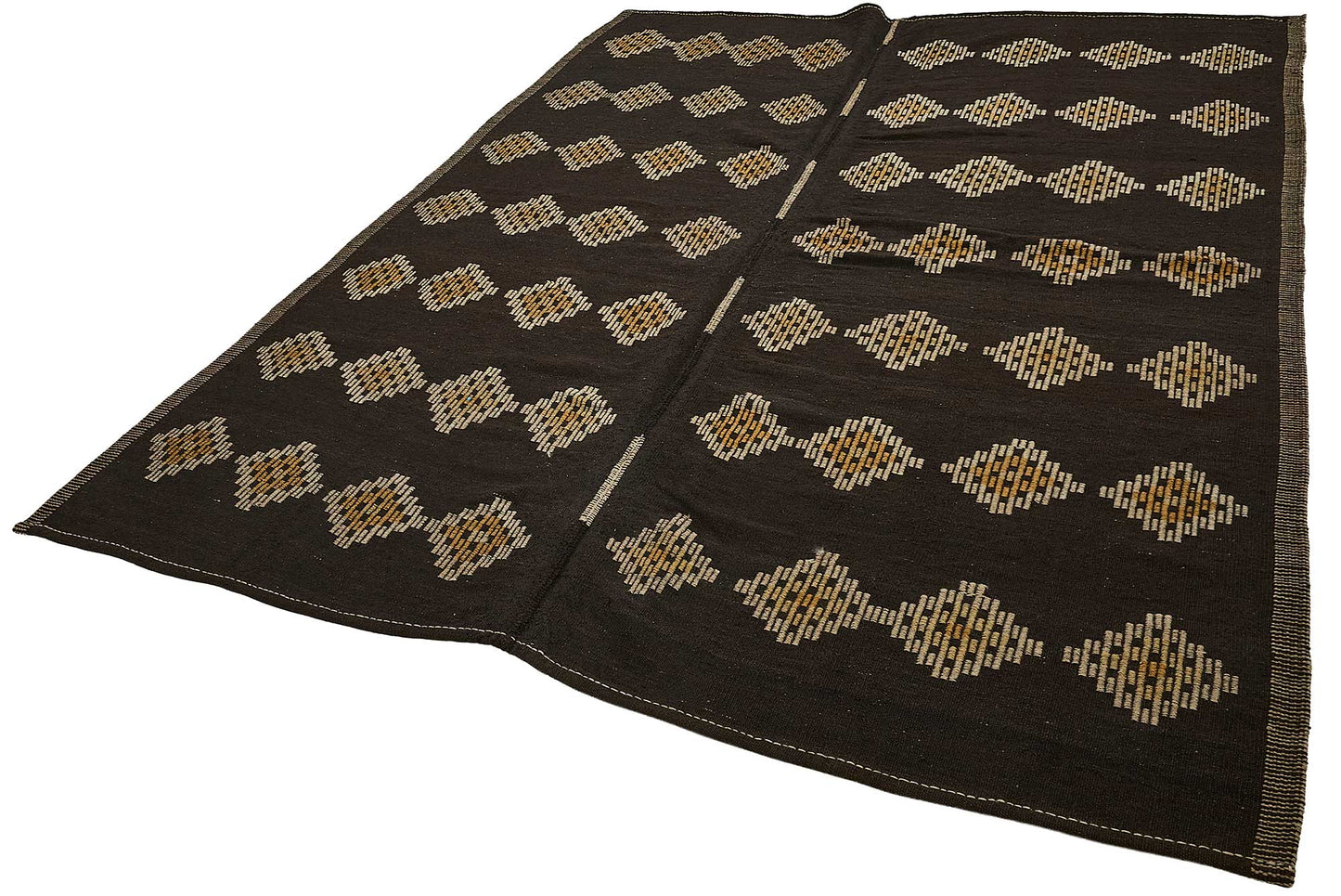8x10 Vintage Turkish Goat Hair Kilim Rug - 51268