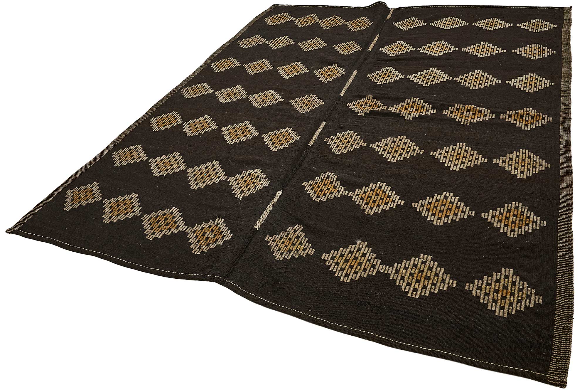 8x10 Vintage Turkish Goat Hair Kilim Rug - 51268