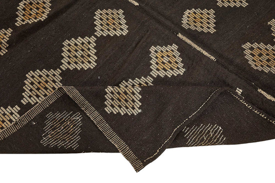 8x10 Vintage Turkish Goat Hair Kilim Rug - 51268