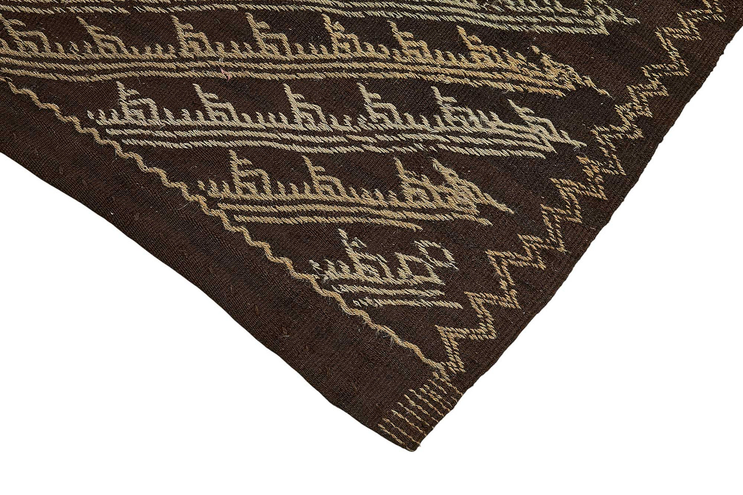 5x13 Vintage Turkish Goat Hair Kilim Rug - 51270
