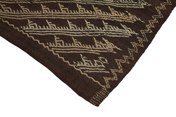 5x13 Vintage Turkish Goat Hair Kilim Rug - 51270