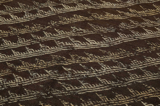5x13 Vintage Turkish Goat Hair Kilim Rug - 51270