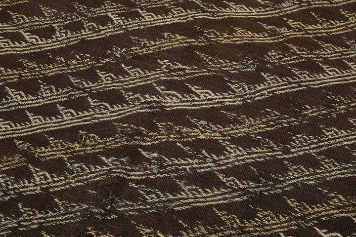 5x13 Vintage Turkish Goat Hair Kilim Rug - 51270