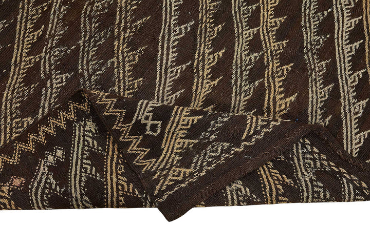 5x13 Vintage Turkish Goat Hair Kilim Rug - 51270
