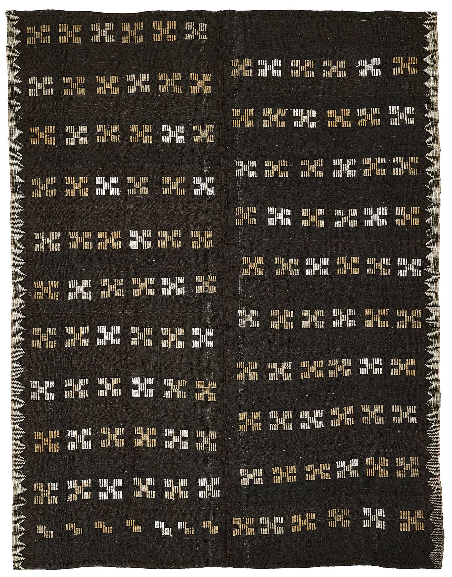 7x9 Vintage Turkish Goat Hair Kilim Rug - 51271