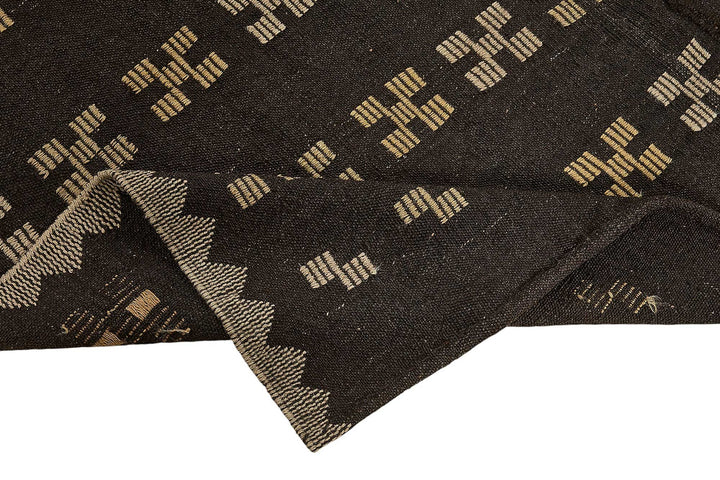 7x9 Vintage Turkish Goat Hair Kilim Rug - 51271