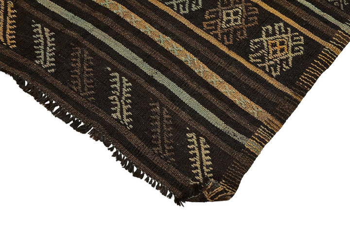 6x11 Vintage Turkish Goat Hair Kilim Rug - 51272