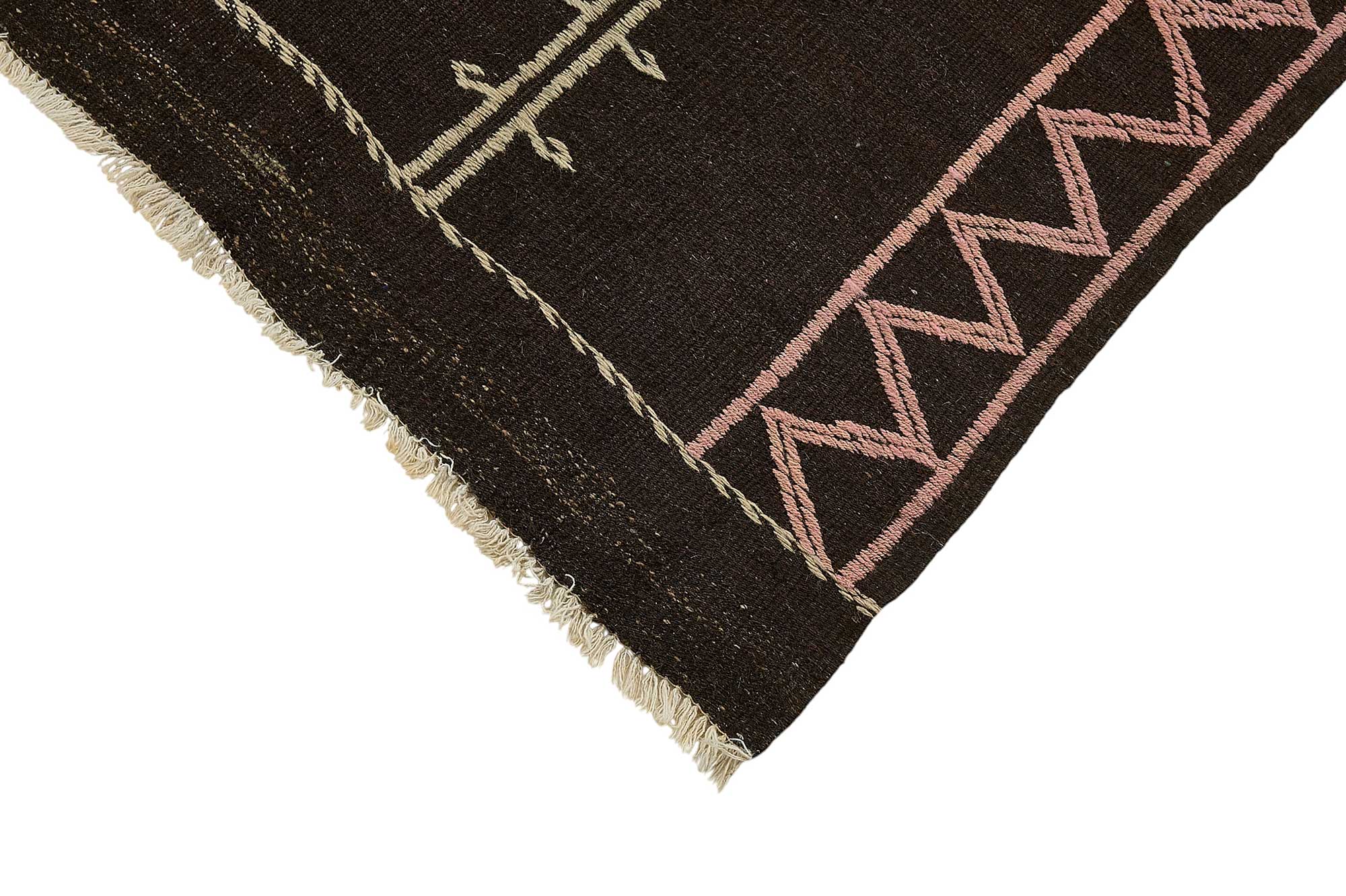 6x9 Vintage Turkish Goat Hair Kilim Rug - 51273