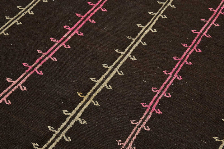 6x9 Vintage Turkish Goat Hair Kilim Rug - 51273