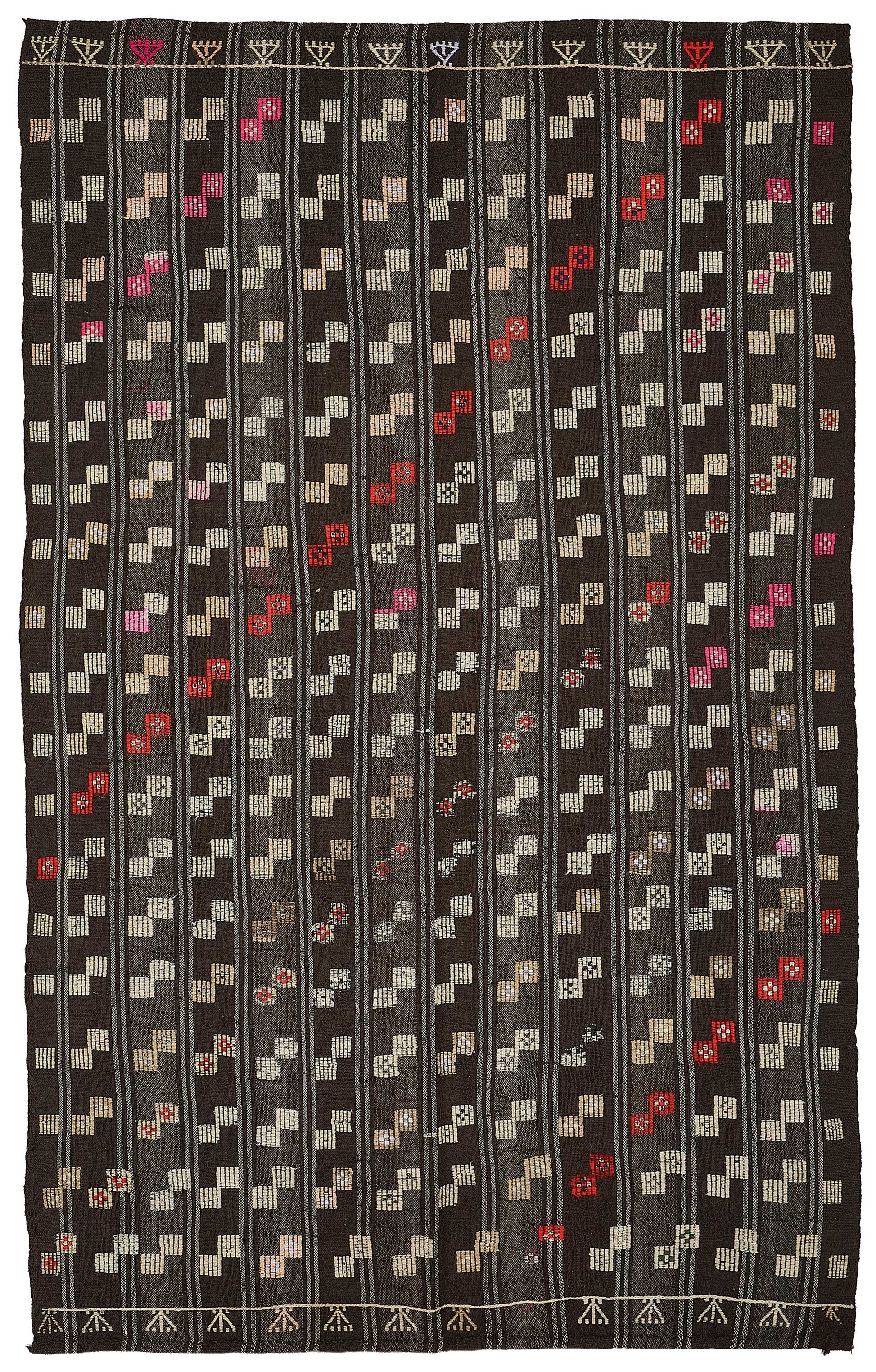 6x9 Vintage Turkish Goat Hair Kilim Rug - 51274