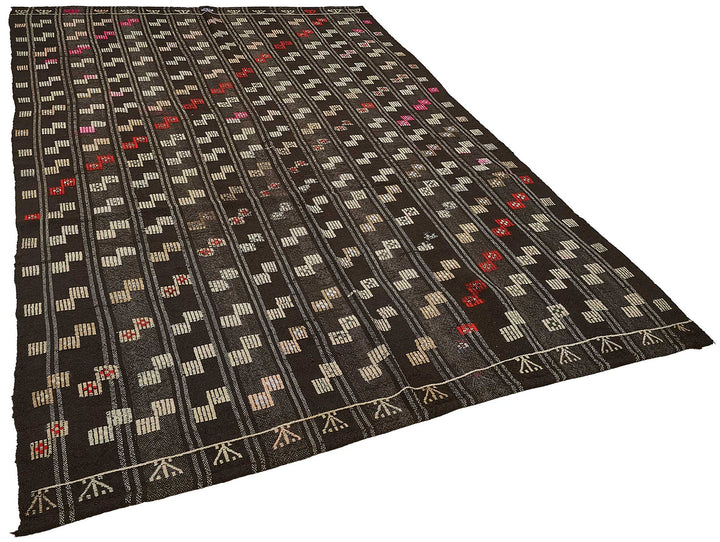 6x9 Vintage Turkish Goat Hair Kilim Rug - 51274