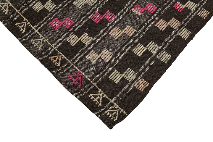 6x9 Vintage Turkish Goat Hair Kilim Rug - 51274