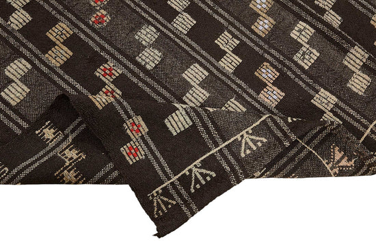 6x9 Vintage Turkish Goat Hair Kilim Rug - 51274
