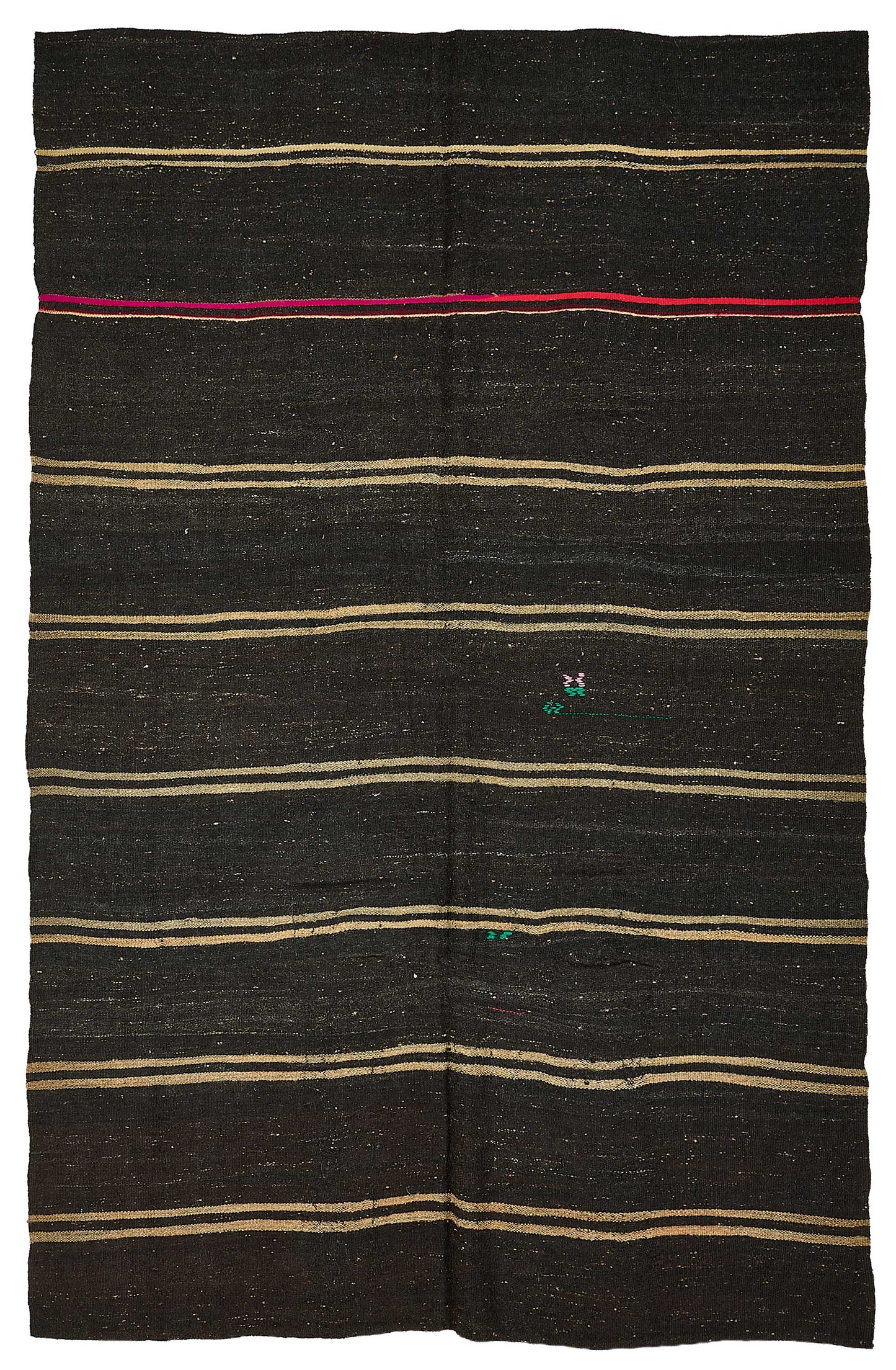 7x11 Vintage Turkish Goat Hair Kilim Rug - 51275