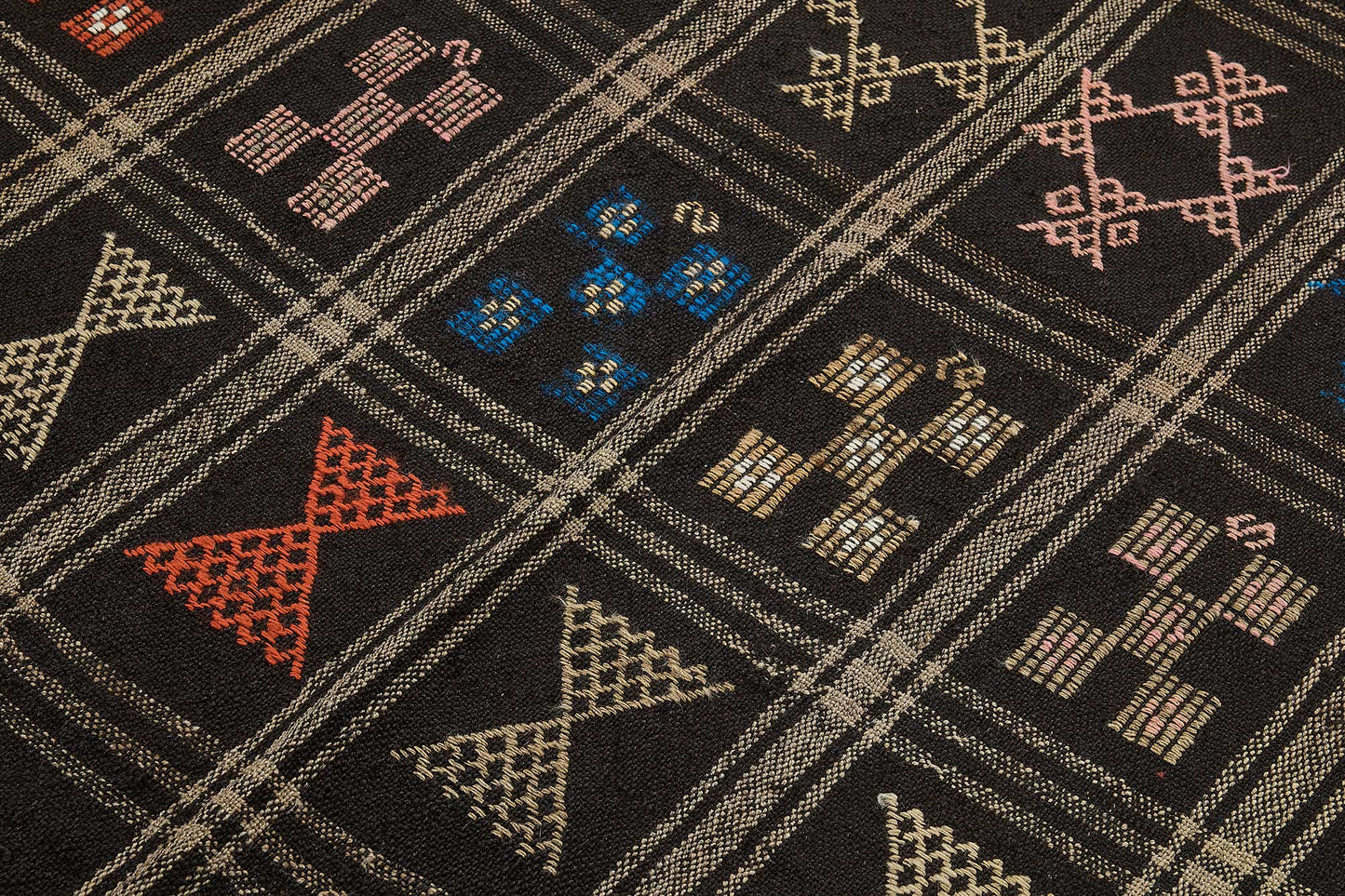 6x10 Vintage Turkish Goat Hair Kilim Rug - 51276