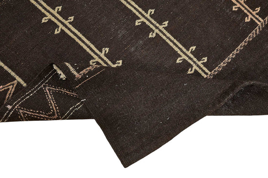 7x9 Vintage Turkish Goat Hair Kilim Rug - 51277